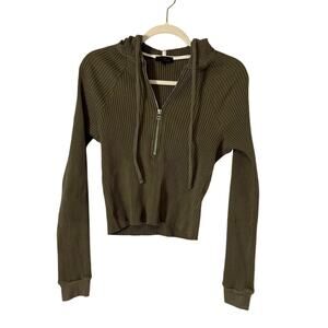 The Range Zip Hoodie Utility Green Size XS
